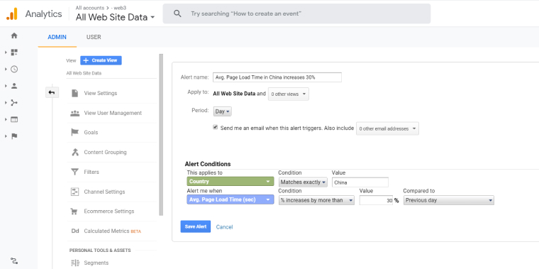 google-analytics-china-alerts-page-load-bounce-rate